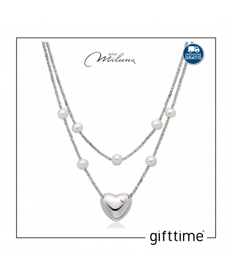Collana Donna Miluna Miss Italia Perla PCL6441 Collana Donna Miluna Miss Italia Perla PCL6441