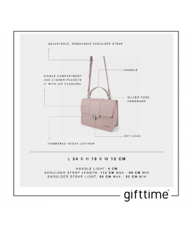 Borsa Donna Label Rose JAQUELINE Big Cipria