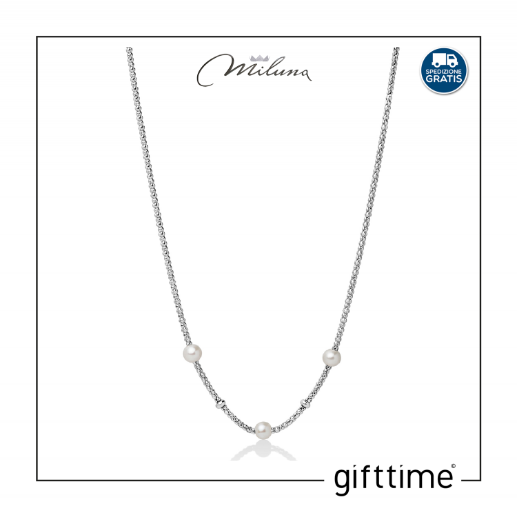 Collana Donna Miluna Miss Italia Perla PCL5800 Collana Donna Miluna Miss Italia Perla PCL5800