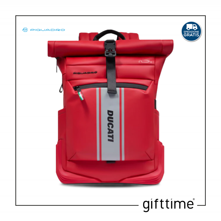 Zaino roll-top "Piquadro x Ducati" porta pc 15,6" CA6291C2OWD Rosso Zaino roll-top "Piquadro x Ducati" porta pc 15,6" CA6291C2OWD Rosso