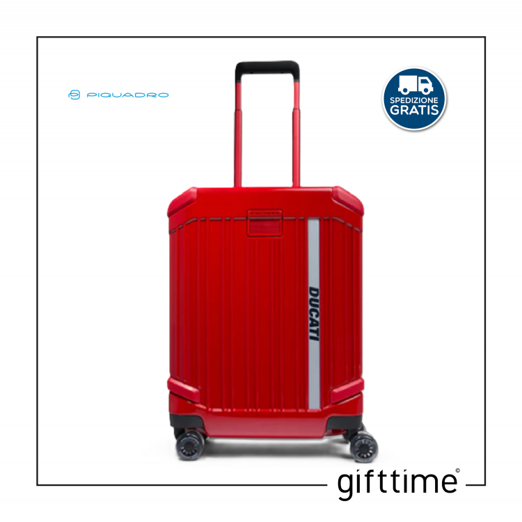 Trolley da cabina rigido 4 ruote Piquadro x Ducati BV4425POPD Rosso Trolley da cabina rigido 4 ruote Piquadro x Ducati BV4425POPD Rosso