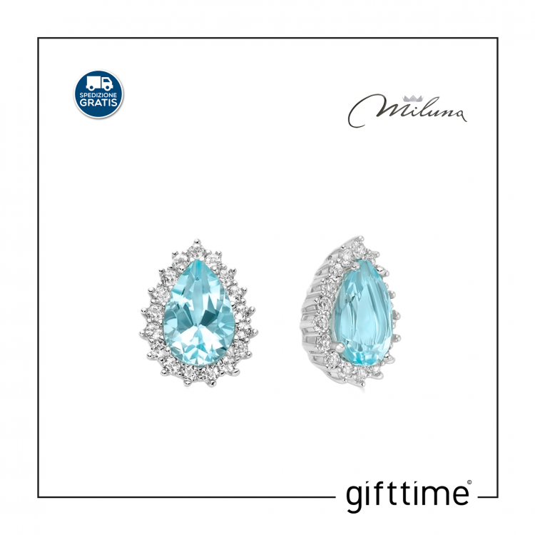 Orecchini Donna Miluna Argento ERD3123