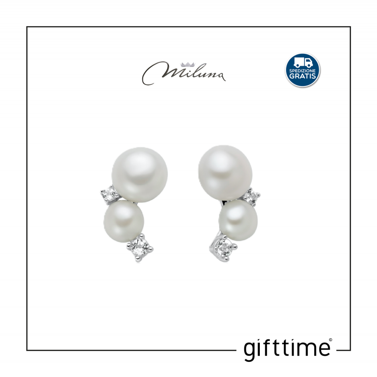 Orecchini Donna Miluna Perla PER2888