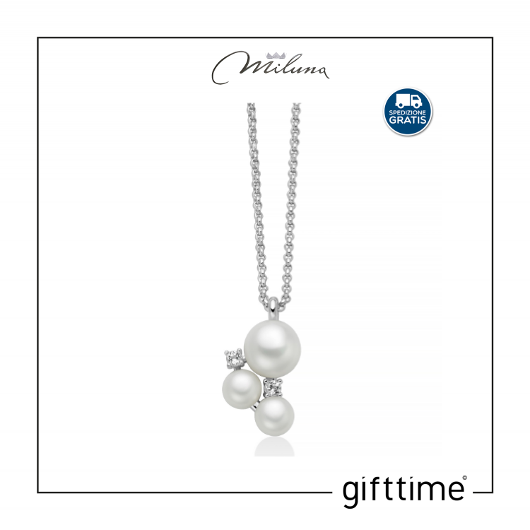 Collana Miluna PCL6797 Perla Argento