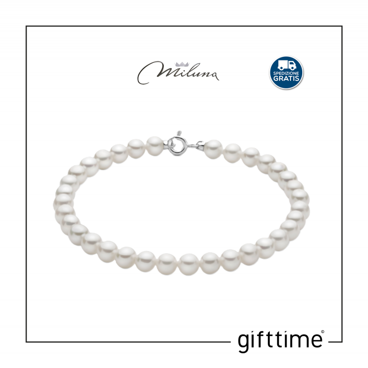 Bracciale Donna Miluna Perla PBR3829BX Oro 375