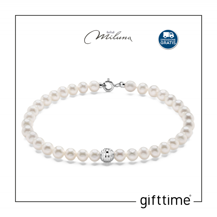 Bracciale Donna Miluna PBR3826BX Perla Oro 375