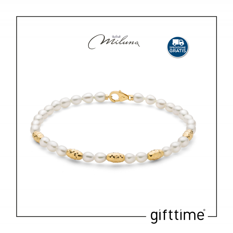 Bracciale Donna Miluna Perla PBR3634G
