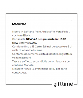 Portacarte Moero Portafoglio Saffiano Red