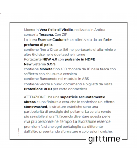 Portacarte Moero Portafoglio Essence Cuoium Brown